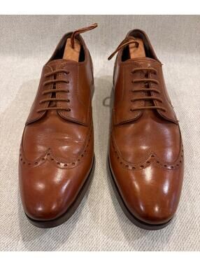 Cole Haan Williams II British Tan Leather Wingtip Oxford Shoes Size 11 M C23775